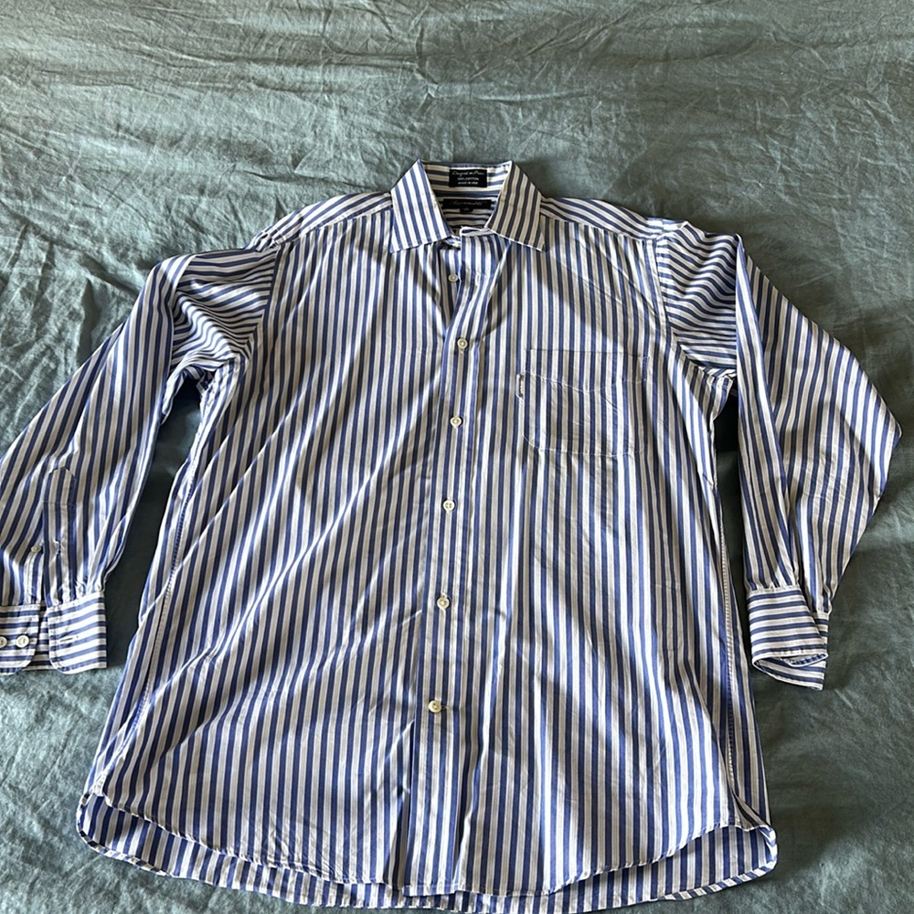 Pinstriped dress shirt